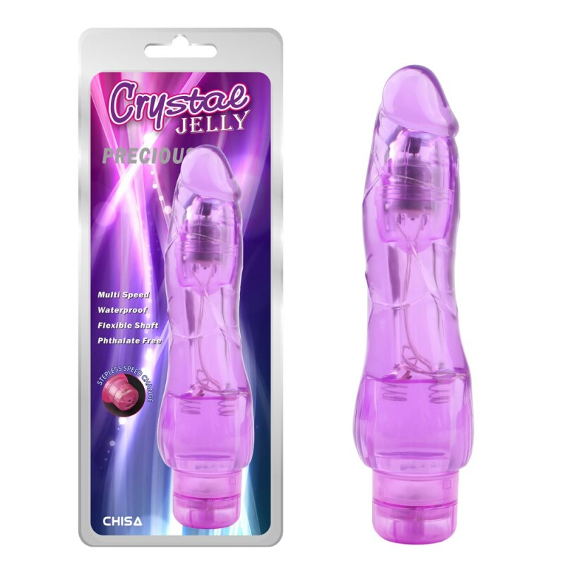 Вібратор багатошвидкісний Chisa Precious фіолетовий, 19.5 х 4 см