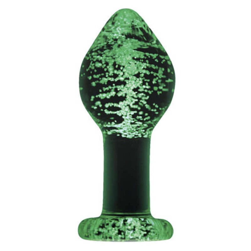 Анальна пробка прозора скло FIREFLY GLASS PLUG large CLEAR