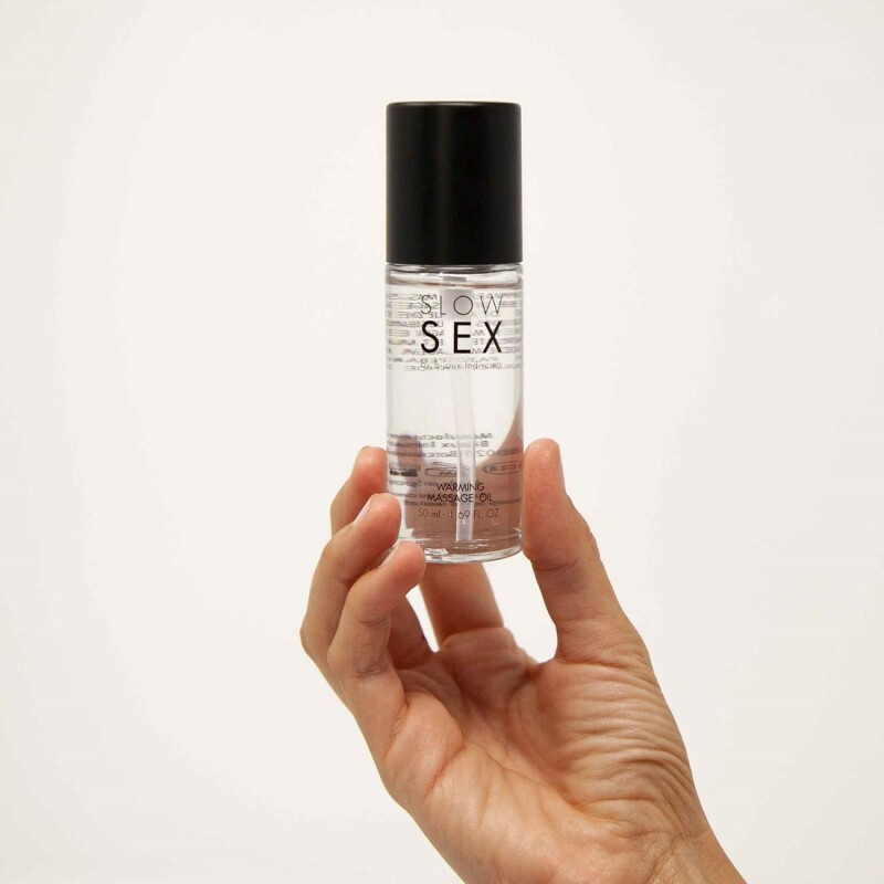 Розігріваюча їстівна масажна олія Slow Sex Bijoux Indiscrets, 50 мл - Изображение 2