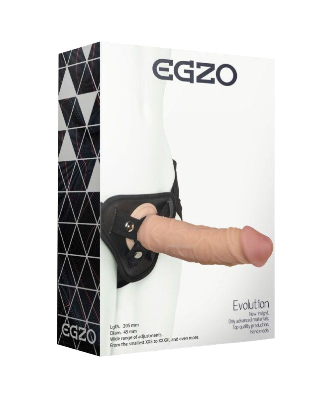 Страпон жіночий Egzo Еvolution, 22 см діаметр-5 - Зображення 1