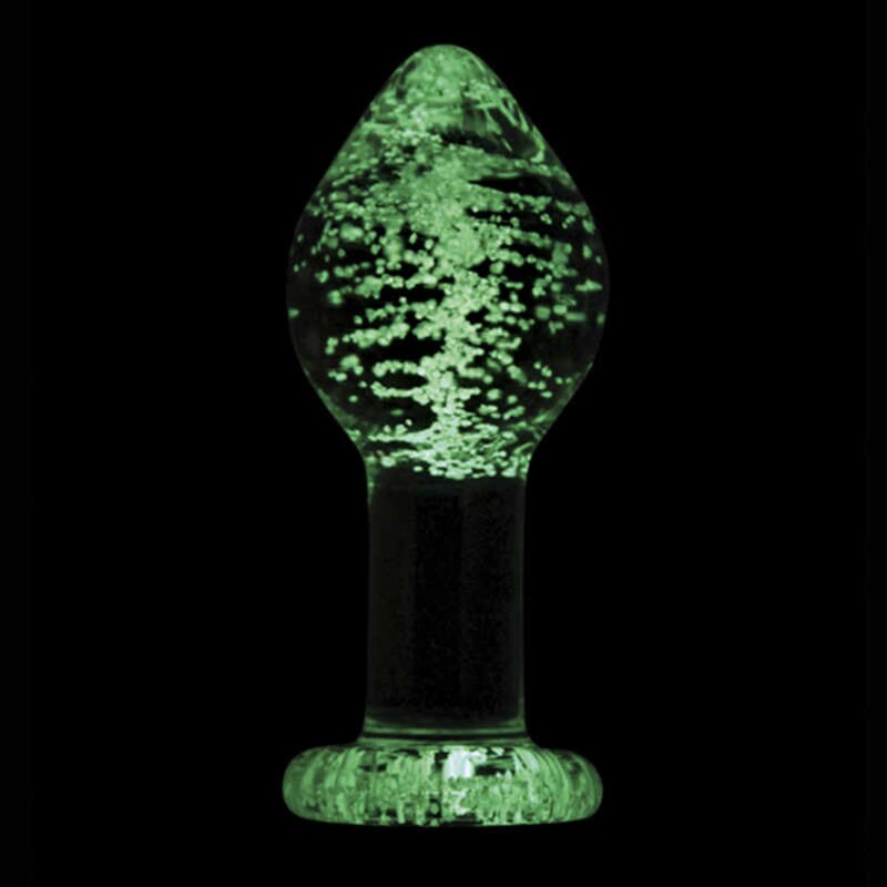 Анальна пробка прозора скло FIREFLY GLASS PLUG large CLEAR - Изображение 2