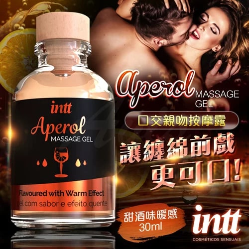 Масажний гель Intt Aperol, 30 мл, з розігрівом, зі смаком аперолю - Зображення 7