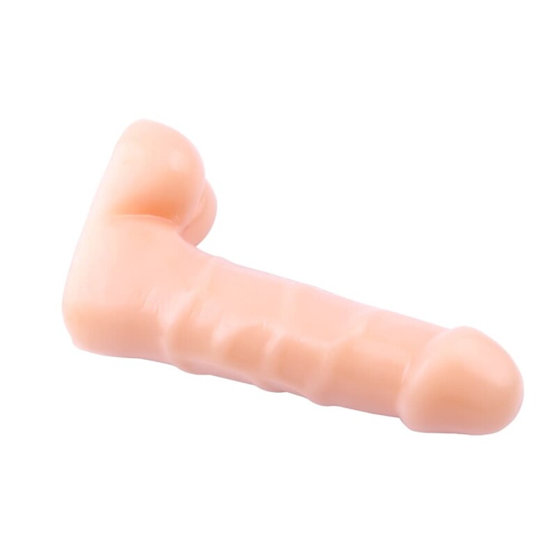 Фалоімітатор реалістичний з мошонкою Chisa T-Skin бежевий, 16.5 х 4.1 см - Изображение 4