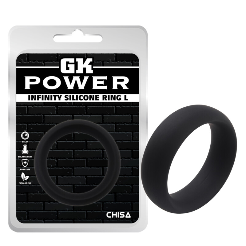 Кільце ерекційне Chisa GK Power, чорне, 4.8 см