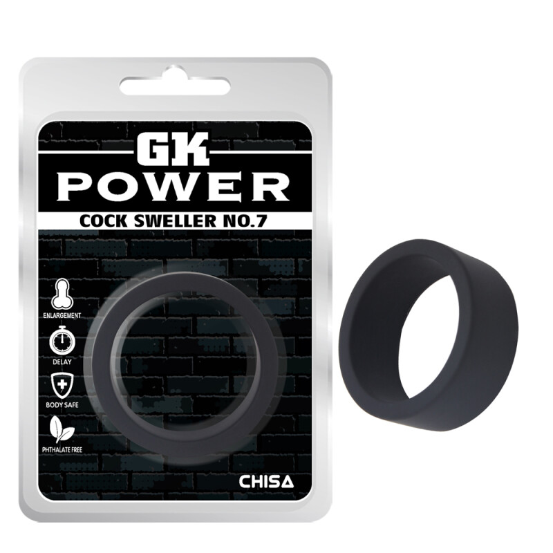 Ерекційне кільце Chisa GK Power, чорне, 4 см