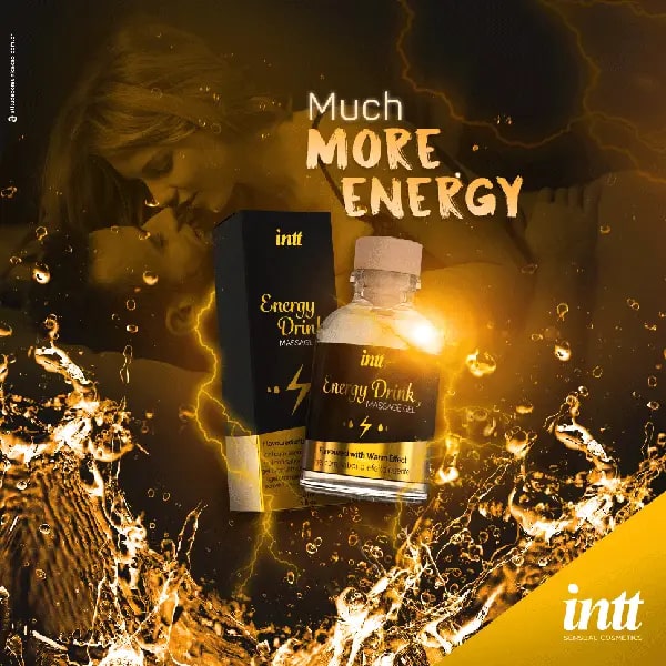 Масажний гель Intt Energy Drink, 30 мл, із зігріваючим ефектом - Изображение 3