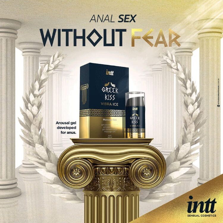 Гель для риммінгу (анілінгусу) та анального сексу Intt Greek Kiss, 15 мл, з вібрацією - Зображення 3