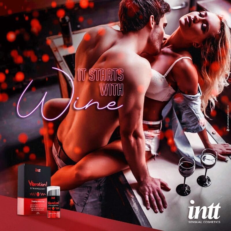 Рідкий вібратор Intt Vibration Strawberry, 15 мл, зі смаком полуниці - Изображение 7