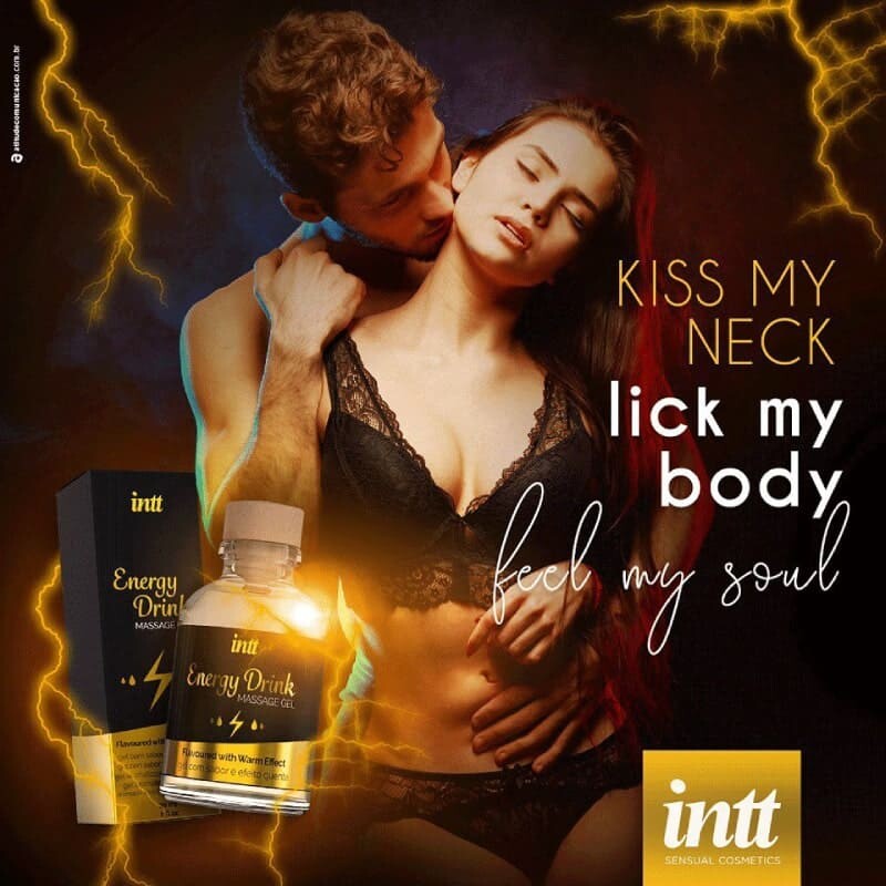 Масажний гель Intt Energy Drink, 30 мл, із зігріваючим ефектом - Изображение 5