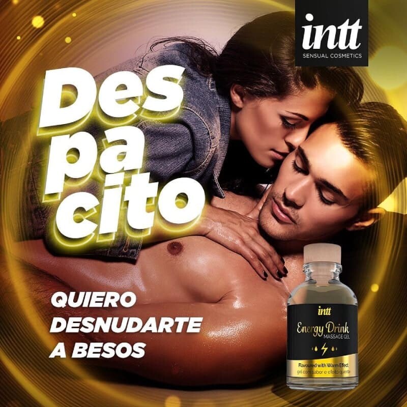 Масажний гель Intt Energy Drink, 30 мл, із зігріваючим ефектом - Изображение 6