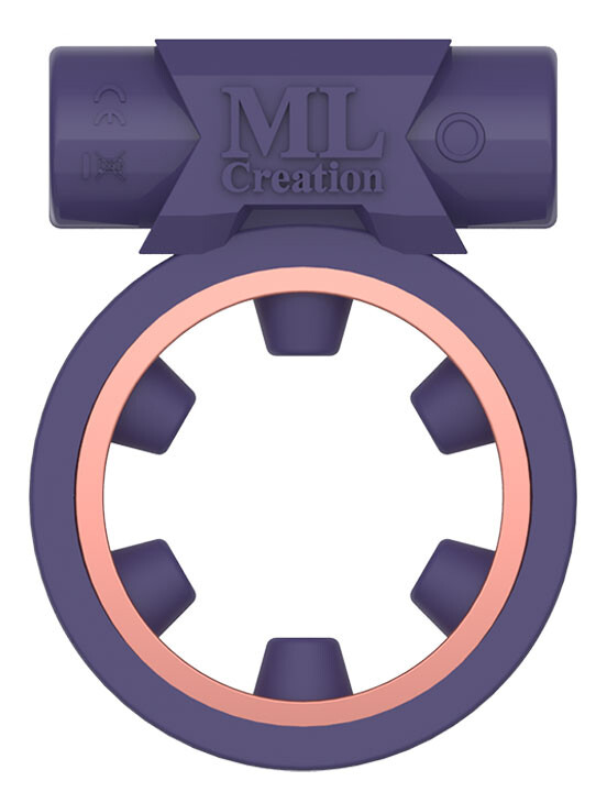 Ерекційне кільце з віброкулею Magic Ring ML Creation( My Love), сіре