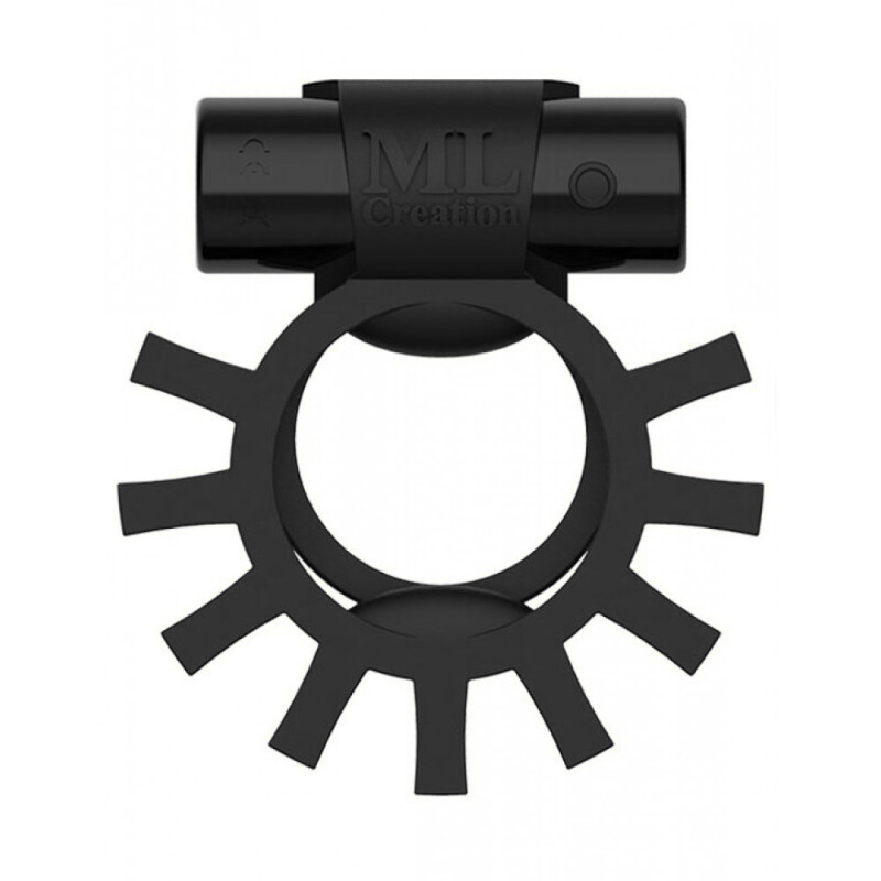 Ерекційне кільце подвійне C вібропулей ML Creation (My Love) Super Ring Black