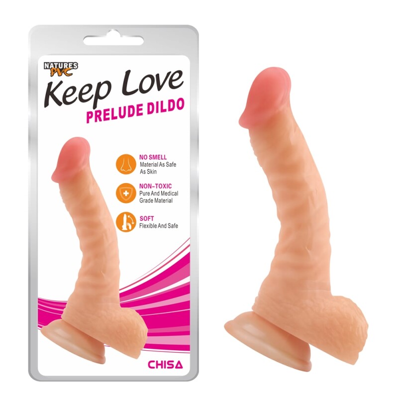 Фалоімітатор реалістичний Chisa Keep Love Deep Prelude, на присосці, 20 см х 3.8 см - Зображення 1