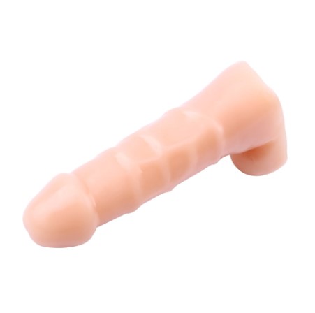 Фалоімітатор реалістичний з мошонкою Chisa T-Skin бежевий, 16.5 х 4.1 см - Изображение 3