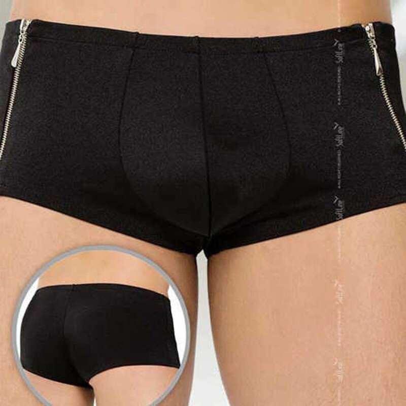 Труси-шорти дві блискавки Shorts 4500-black L - Зображення 1