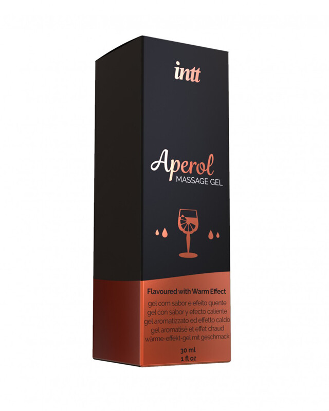 Масажний гель Intt Aperol, 30 мл, з розігрівом, зі смаком аперолю - Зображення 3