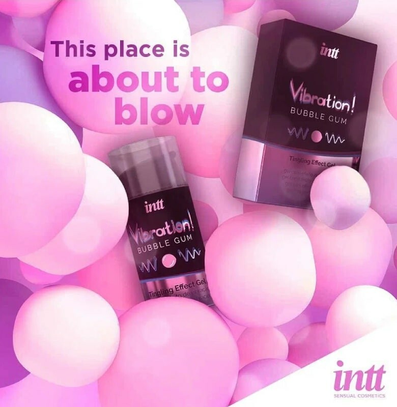 Рідкий вібратор Intt Bubble gum, 15 мл, зі смаком жуйки - Изображение 4