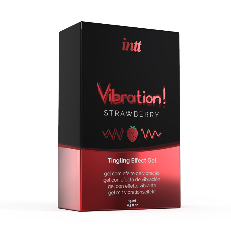 Рідкий вібратор Intt Vibration Strawberry, 15 мл, зі смаком полуниці - Изображение 2