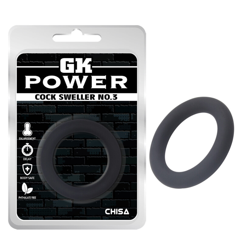 Кільце ерекційне Chisa GK Power, чорне, 4.5 см