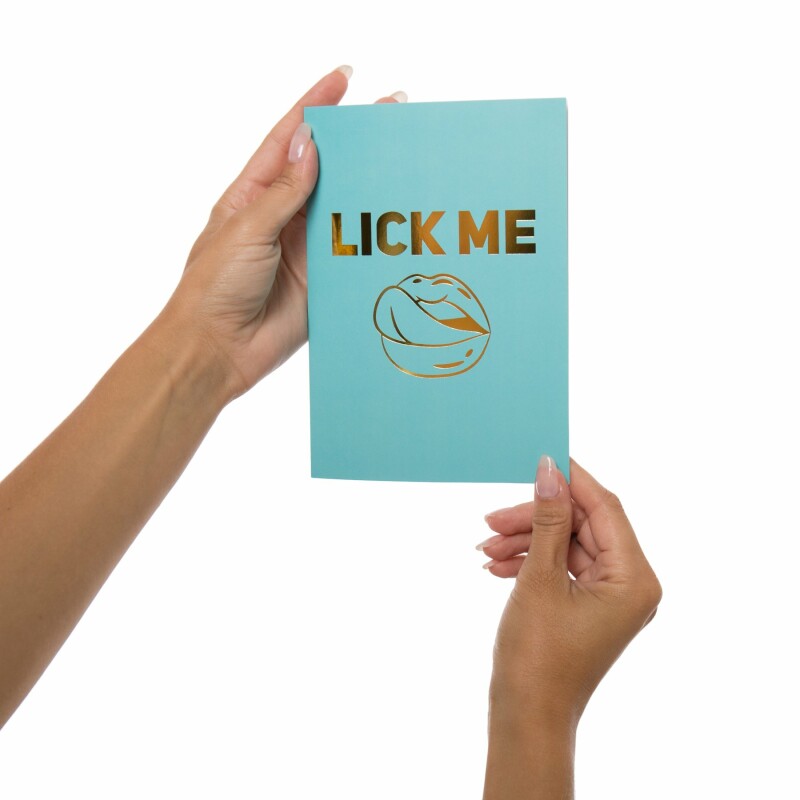 Подарункова листівка з набором сашетів плюс конверт Kama Sutra Lick Me Please - Изображение 3