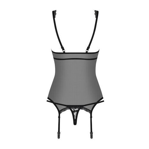 Сексуальний корсет з мережива з малюнком corset &amp; thong L / XL - Изображение 8