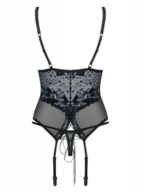 Сексуальний корсет з підвіскою між грудьми corset &amp; thong S / M - Зображення 8