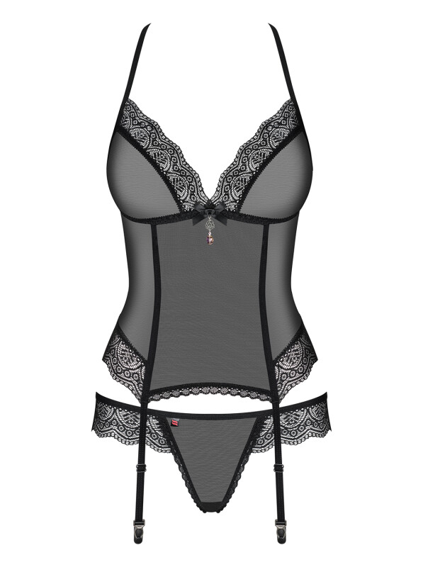 Еротичний корсет з прикрасою з підвіски corset & thong XXL - Изображение 6