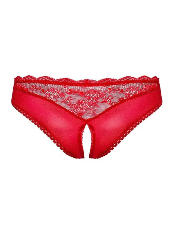 Трусики червоні C вирізом Lovica crotchless panties S/M - Зображення 6