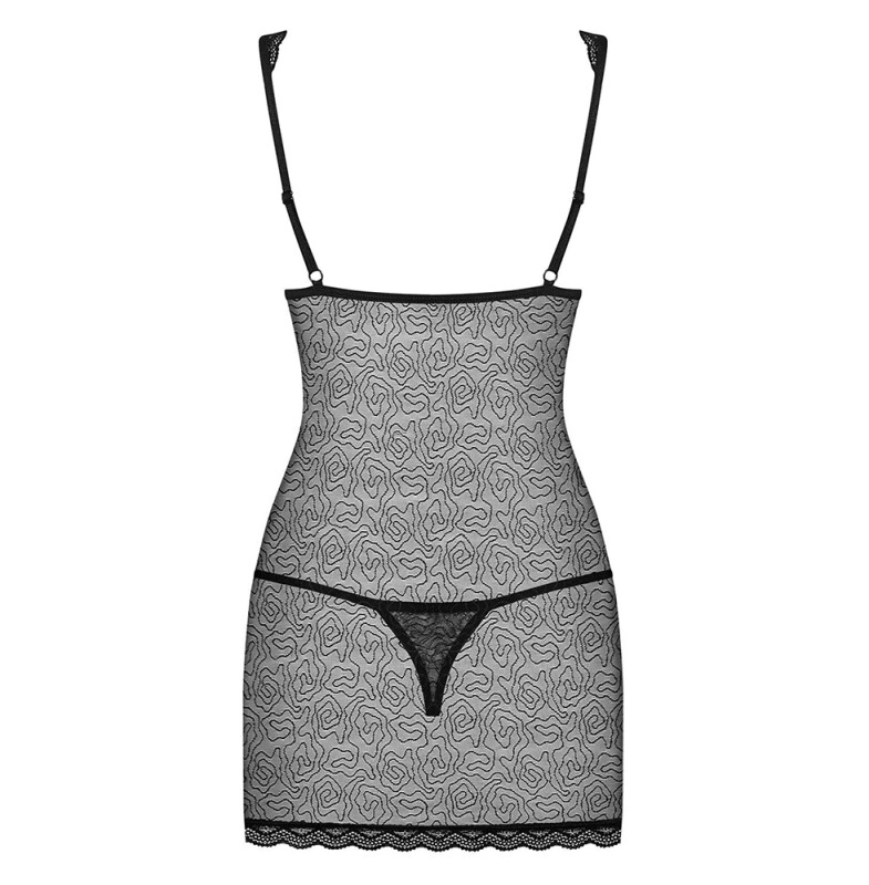 Сексуальна чорна сорочка з мереживом L / XL - Зображення 8