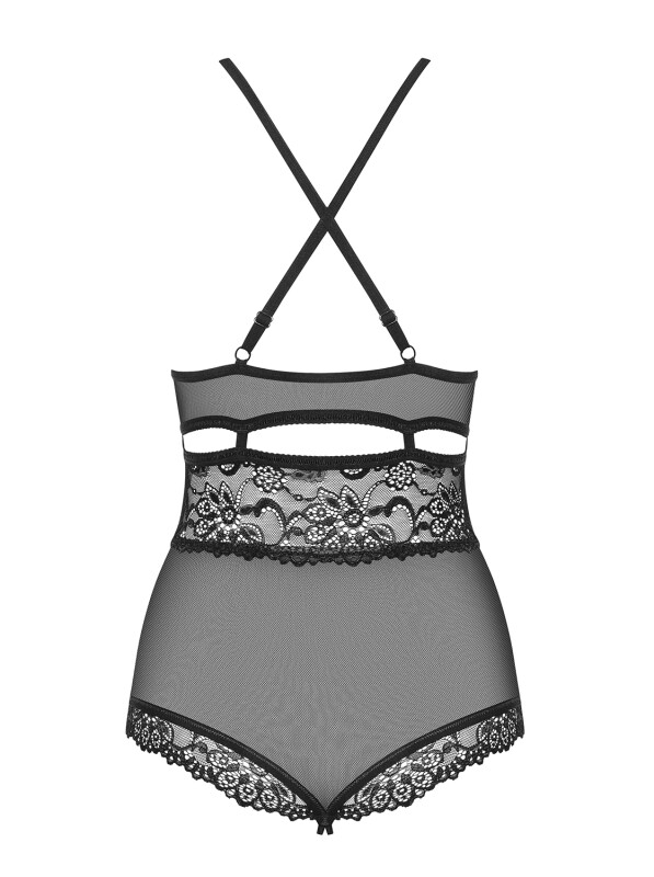 Еротичне боді з інтимним вирізом, мереживне L / XL - Изображение 7