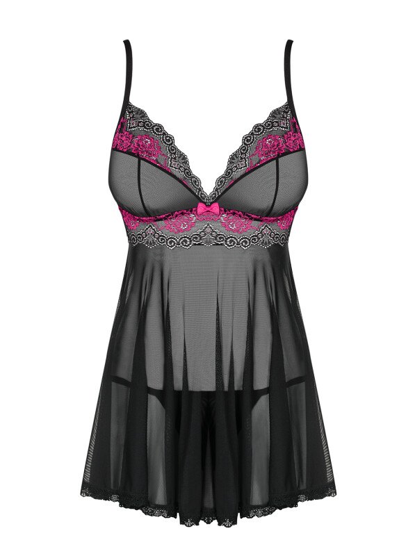 Еротична чорна сорочка Babydoll L / XL - Изображение 6