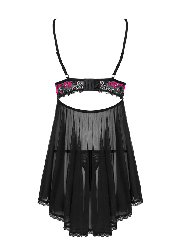 Еротична чорна сорочка Babydoll L / XL - Изображение 7
