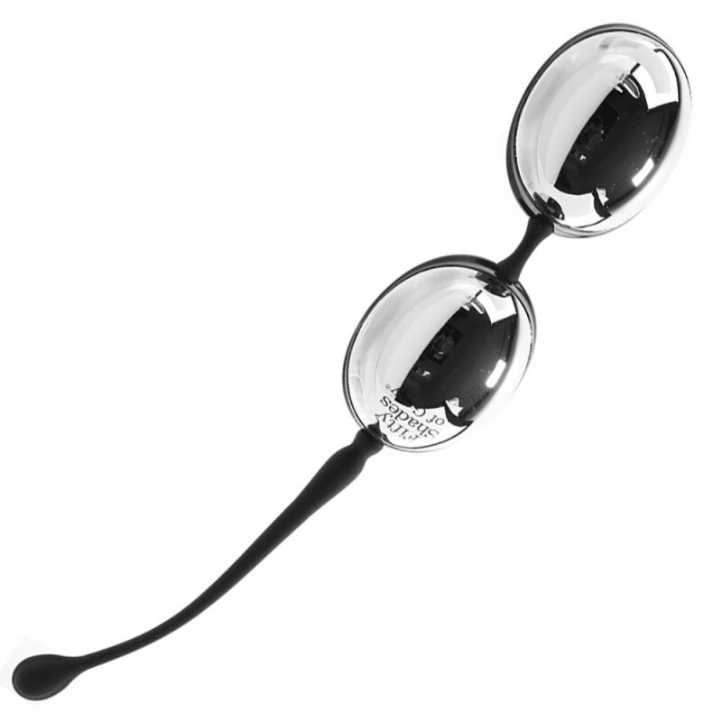Вагінальні кульки Fifty Shades of Grey сріблясті, 20.3 х 3.6 см