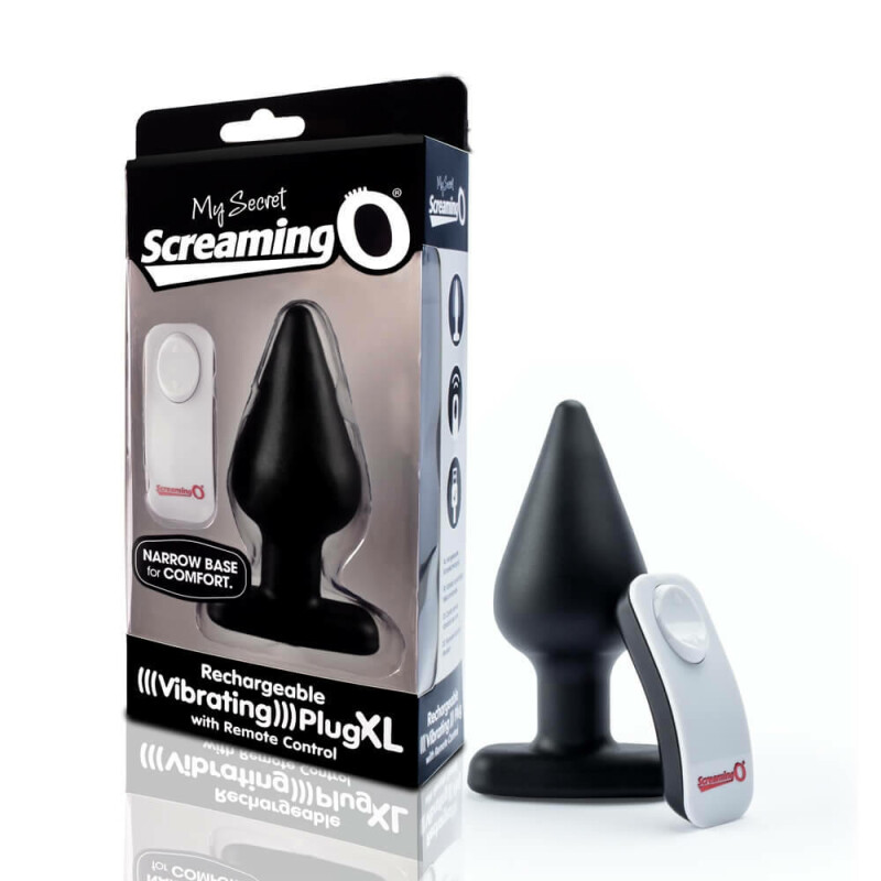 Анальна пробка з вібро Screaming O My Secret Plug XL Black - Изображение 3