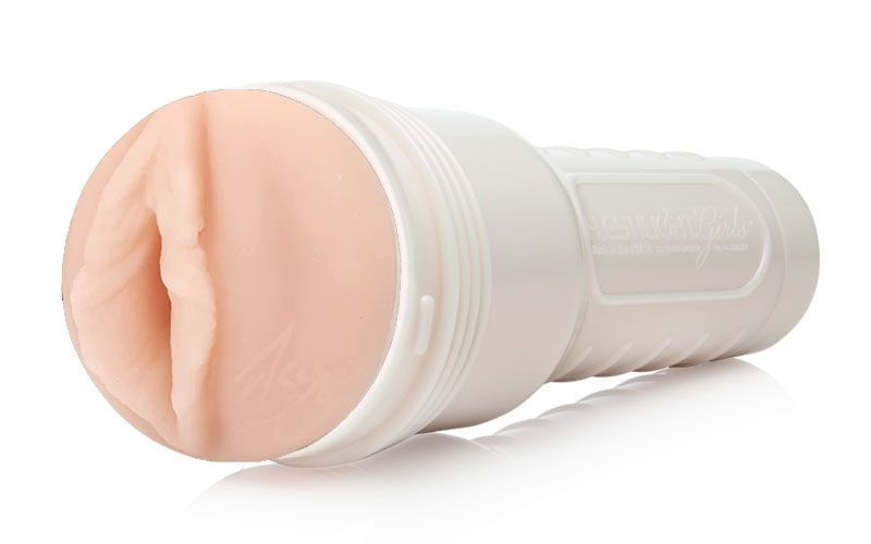 Мастурбатор вагіна в колбі Fleshlight Girls Elsa Jean, кібершкіра, бежевий, 23 х 8 см - Зображення 1