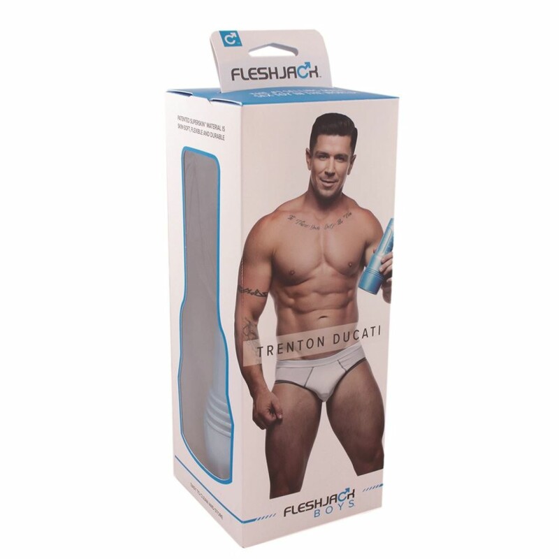 Мастурбатор-попка, тілесного кольору, з кібершкіри, Fleshjack boys TRENTON DUCATI BUTT TITANIUM - Зображення 4