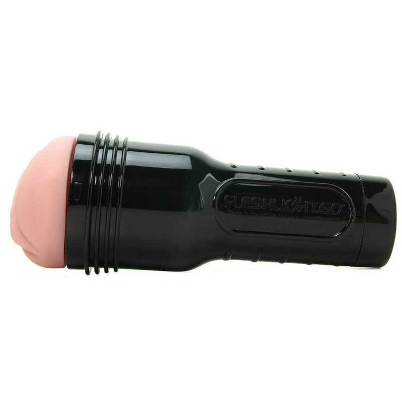 Мастурбатор вагіна в колбі Fleshlight кібершкіра, бежевий, 21 х 7.5 см - Зображення 1