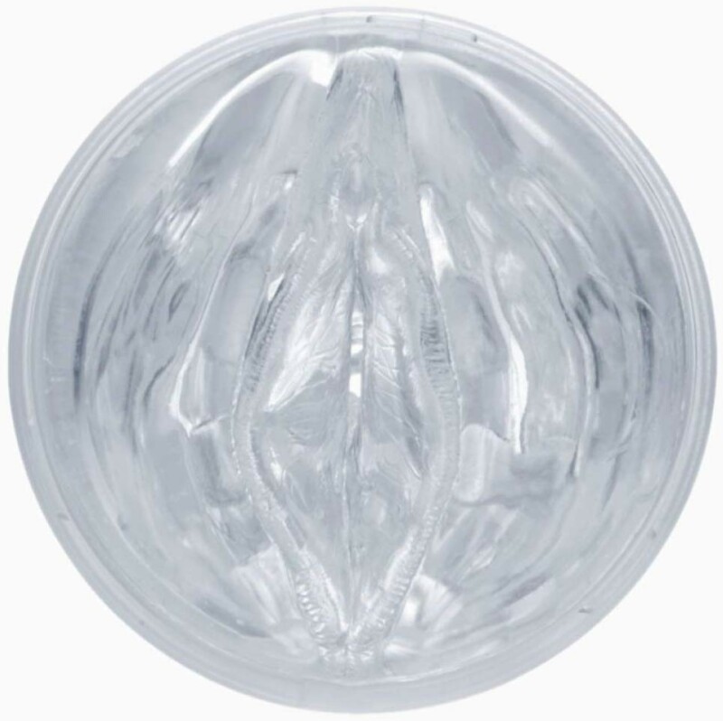 Мастурбатор вагіна в колбі Fleshlight Ice Lady, кібершкіра, прозорий, 24.5 х 10 см - Изображение 2