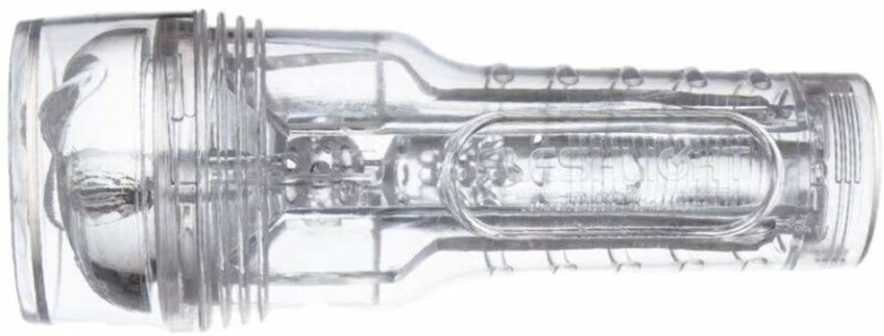 Мастурбатор вагіна в колбі Fleshlight Ice Lady, кібершкіра, прозорий, 24.5 х 10 см - Изображение 3