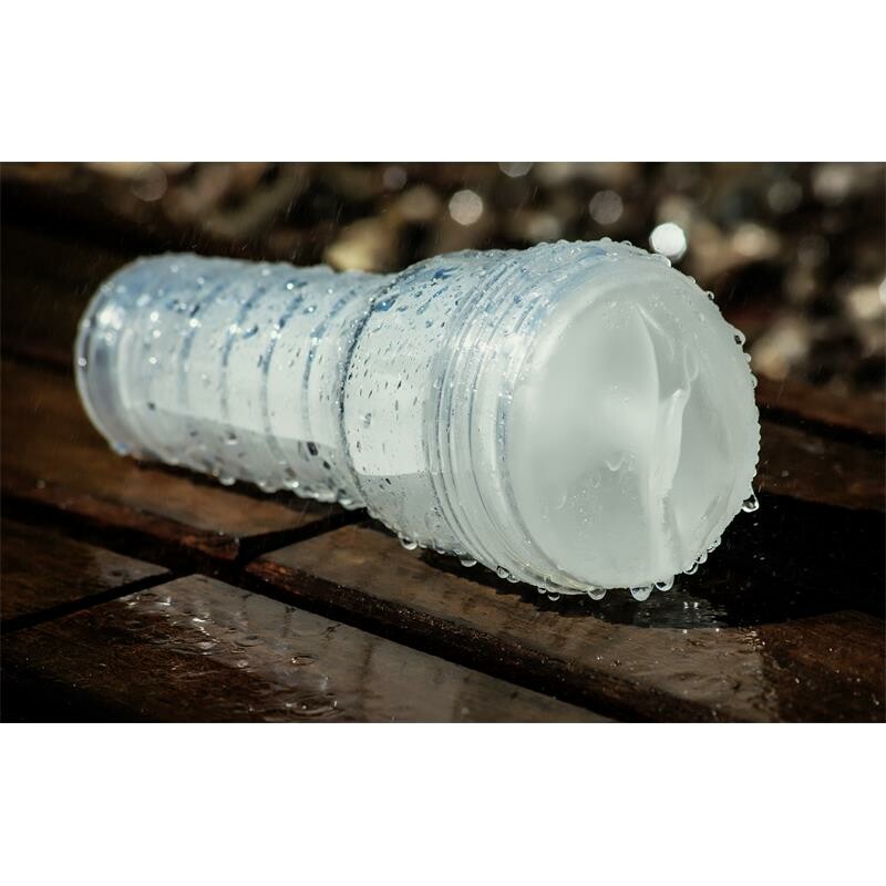 Мастурбатор вагіна в колбі Fleshlight Ice Lady, кібершкіра, прозорий, 24.5 х 10 см - Изображение 7
