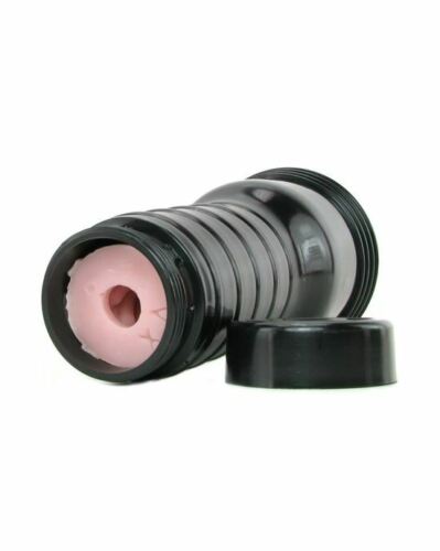 Мастурбатор вагіна в колбі Fleshlight кібершкіра, рожевий, 25 х 6.5 см - Изображение 4