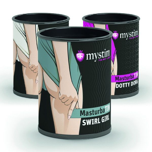 Мінімастурбатор чоловічий Mystim MasturbaTIN Swirl Girl Waves - Зображення 4