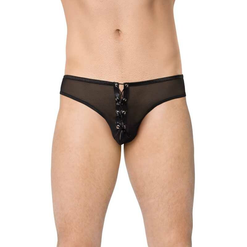 Еротичні стрінги чоловічі зі шнурівкою Mens Briefs, M / L - Зображення 1