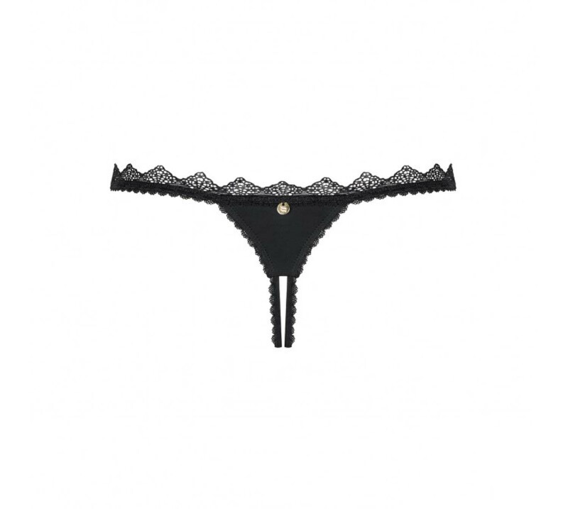 Стрінги з інтимним вирізом мереживні Lolitte L / XL - Изображение 5