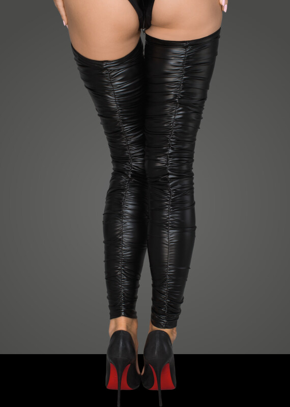 Панчохи без носка F207 Noir Handmade XL - Изображение 7
