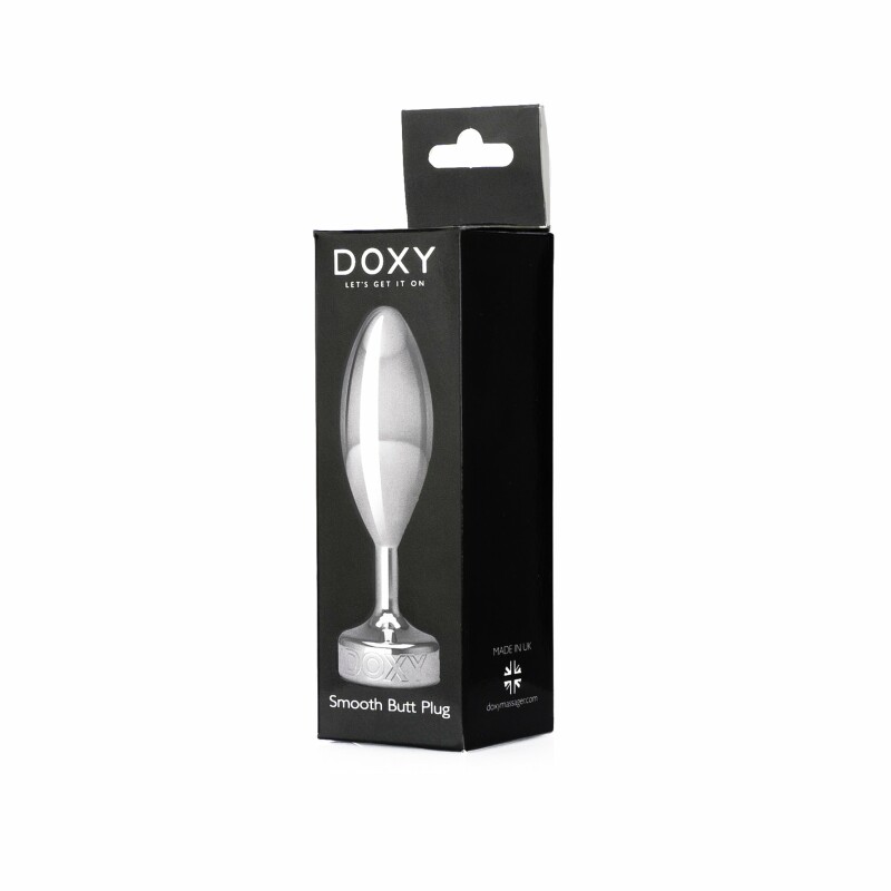 Анальна пробка, метал Doxy Smooth Butt Plug - Изображение 7