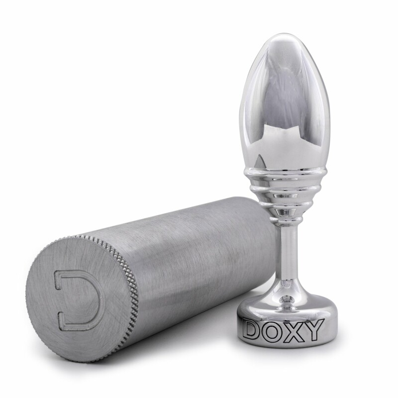 Анальна пробка ребриста, метал Doxy Ribbed Butt Plug - Зображення 2