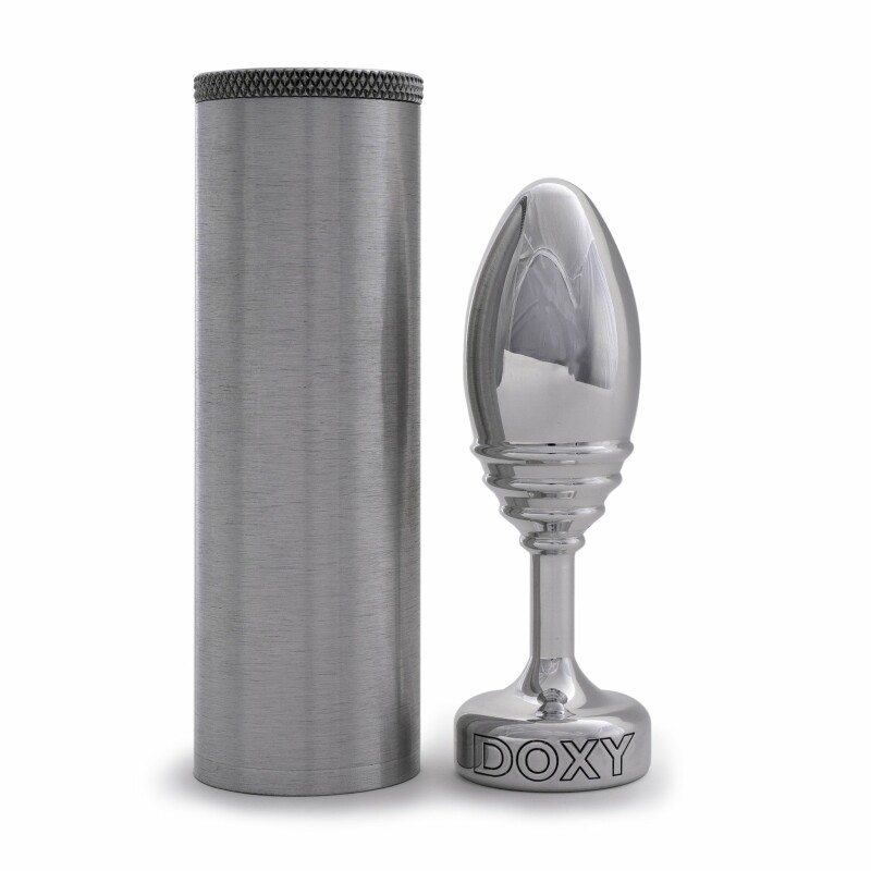 Анальна пробка ребриста, метал Doxy Ribbed Butt Plug - Зображення 6