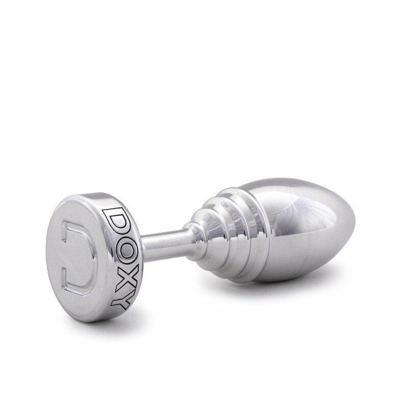 Анальна пробка ребриста, метал Doxy Ribbed Butt Plug - Зображення 5