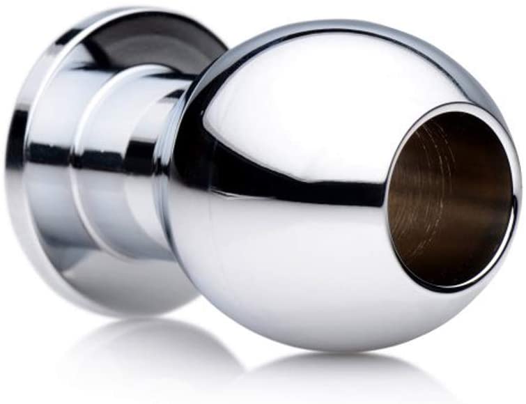 Анальна пробка тунель металева Small Abyss Steel Hollow Anal Plug